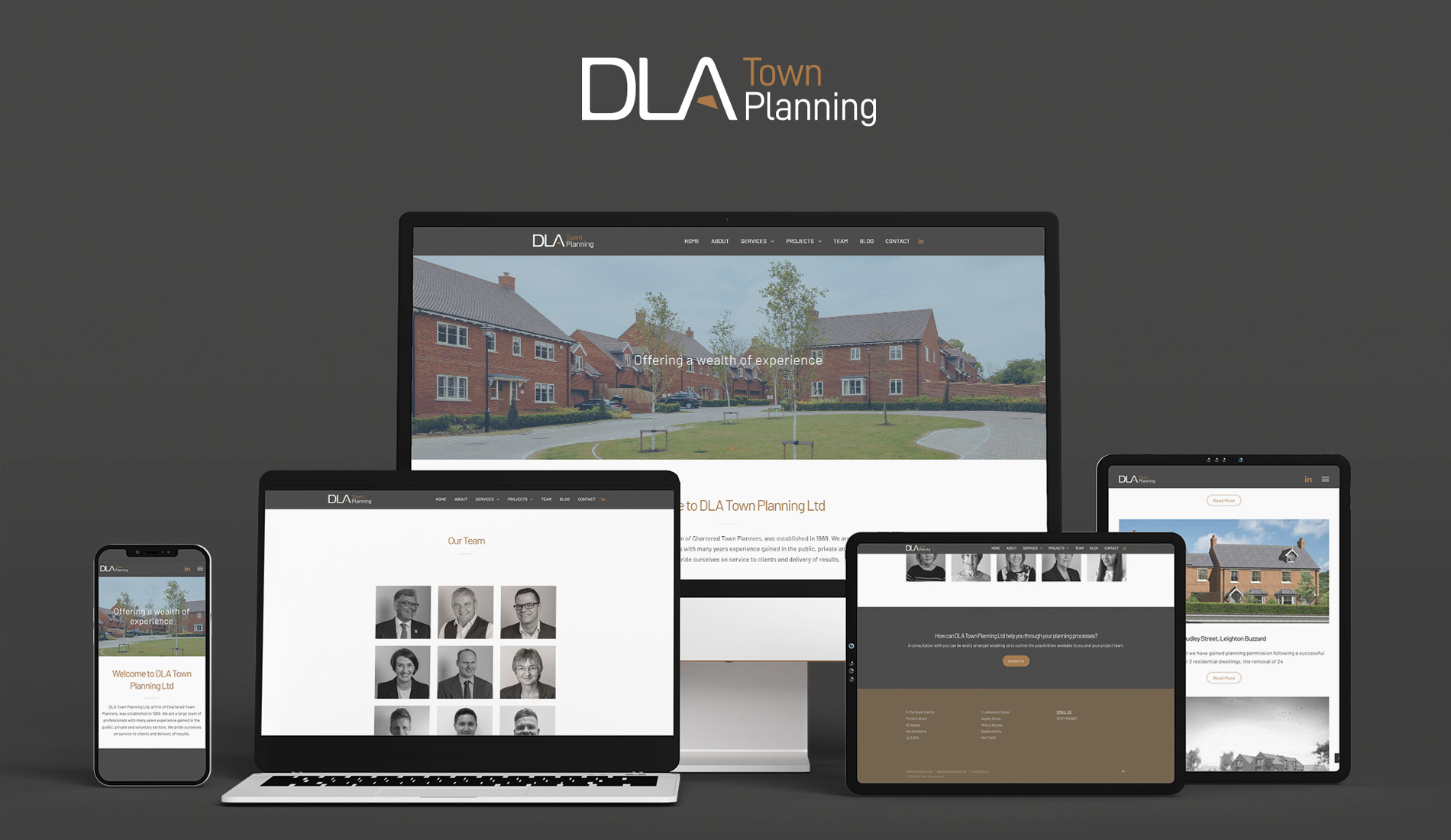DLA Town Planning Website Design